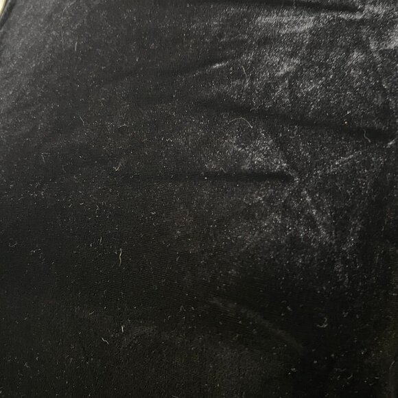 Danielle Casey Black Velvet Maxi Dress Size 14 Sleeveless Mock Neck Evening USA - Picture 4 of 13